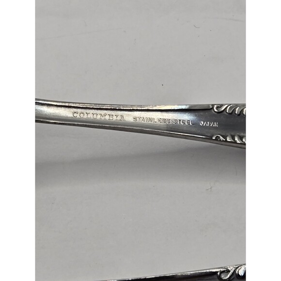 Columbia Beaded Handle Stainless Steel Flatware Complete Serving Set 3 pcs. - Picture 8 of 8